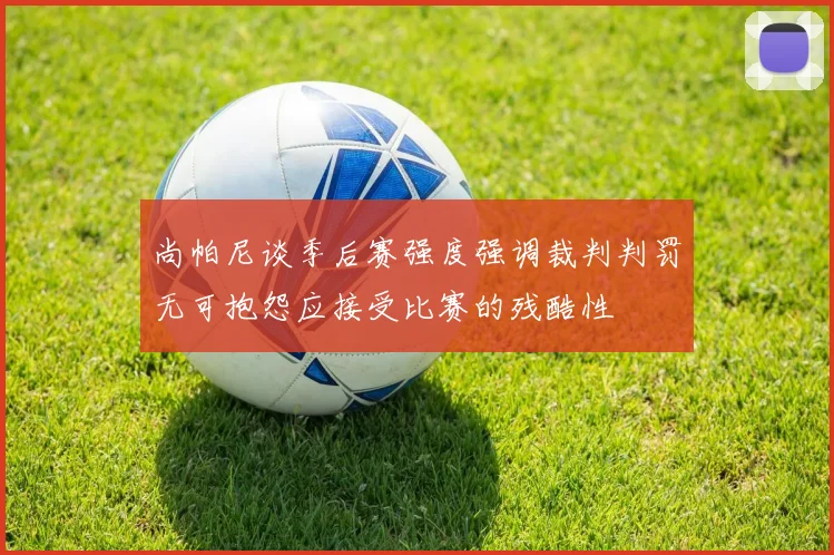 尚帕尼谈季后赛强度强调裁判判罚无可抱怨应接受比赛的残酷性